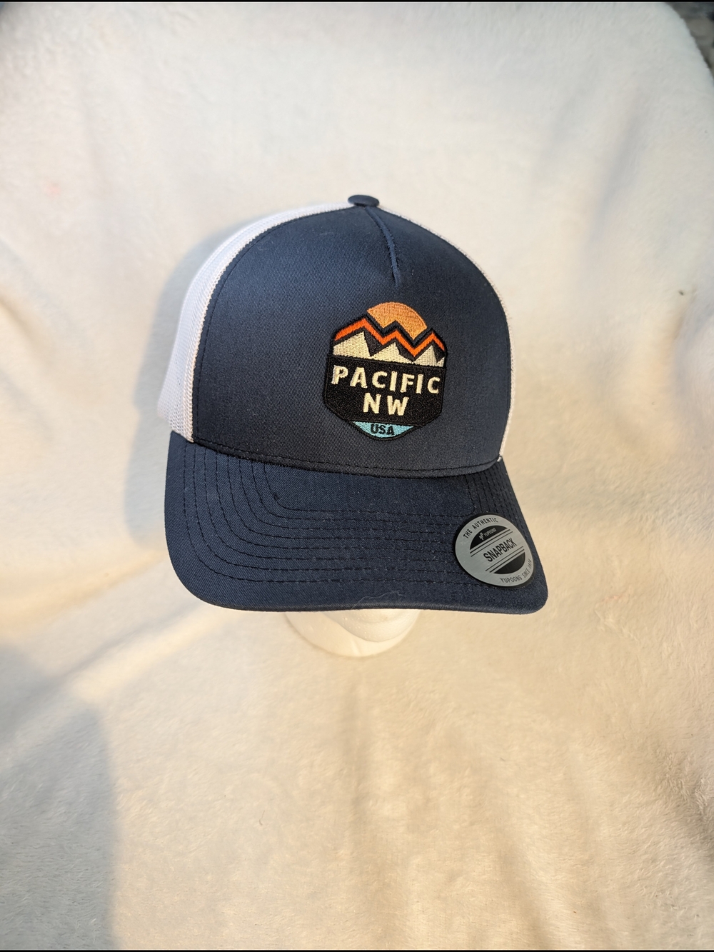 Pacific NW USA Snapback Hat Cap Mesh Back Authentic Classic Yupoong
